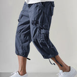 3/4 Capri-Navy Blue