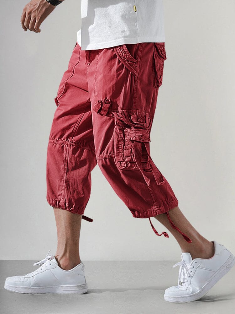 Corey | Men's Multi Pocket Drawstring Cargo Shorts
