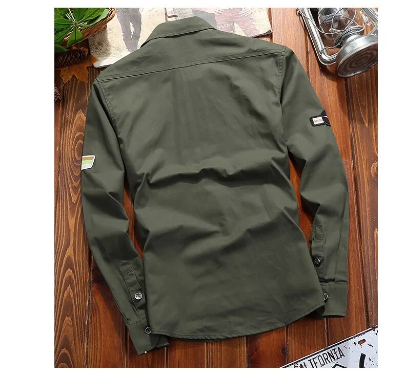 Alson | Men's Cargo Shirt with Button Closure and Utility Pockets