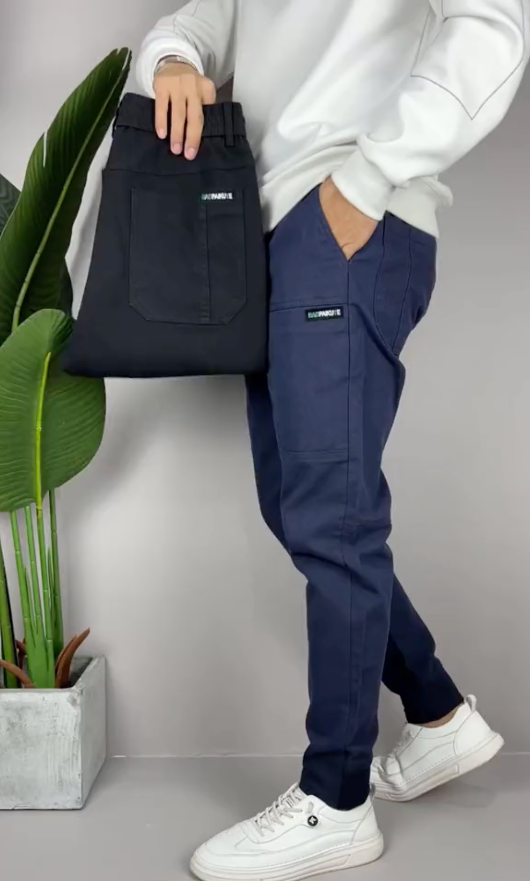 Caelum | Men’s Stretchy Slim Fit Cargo Pants