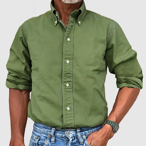 Daryl | Men’s Classic Long Sleeve Shirt with Button Up