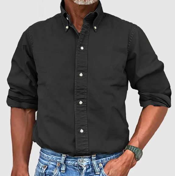 Daryl | Men’s Classic Long Sleeve Shirt with Button Up