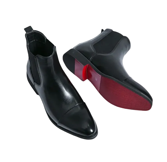 Grant | Men's Leather Chelsea Boots with Elastic Style