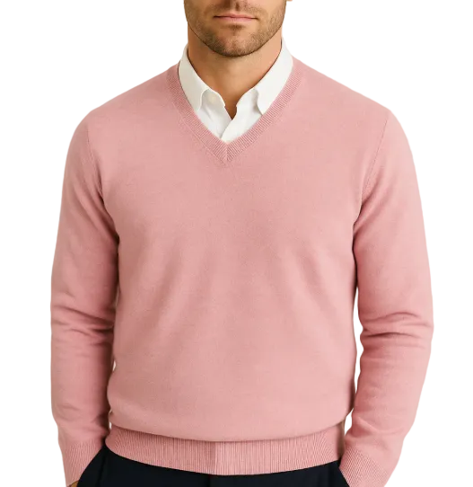 Roman | Men's Wool Sweater with V-Neck