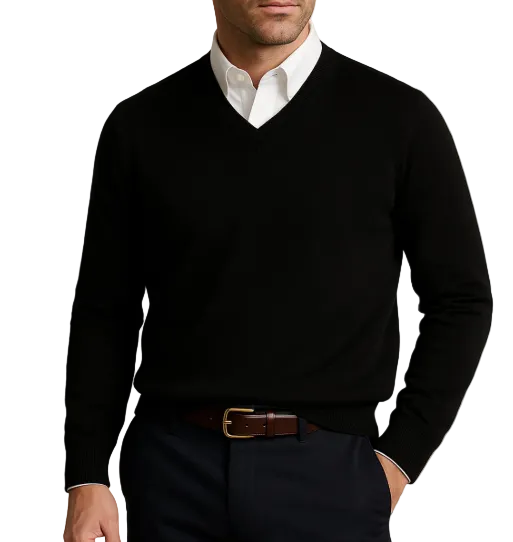 Roman | Men's Wool Sweater with V-Neck