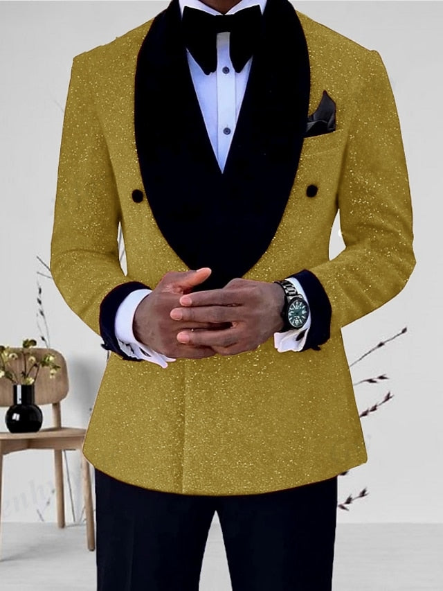 Dominic | Men's Double Breasted Shawl Lapel Blazer