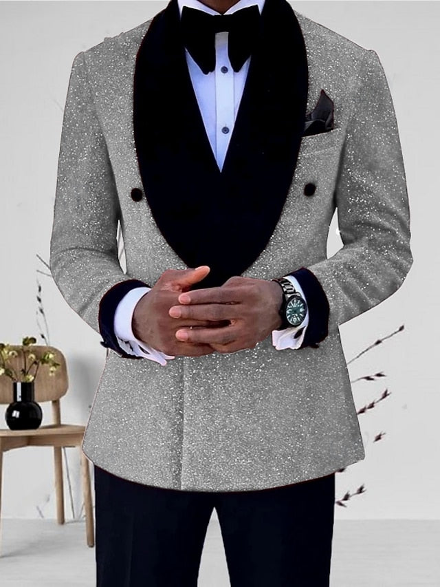 Dominic | Men's Double Breasted Shawl Lapel Blazer