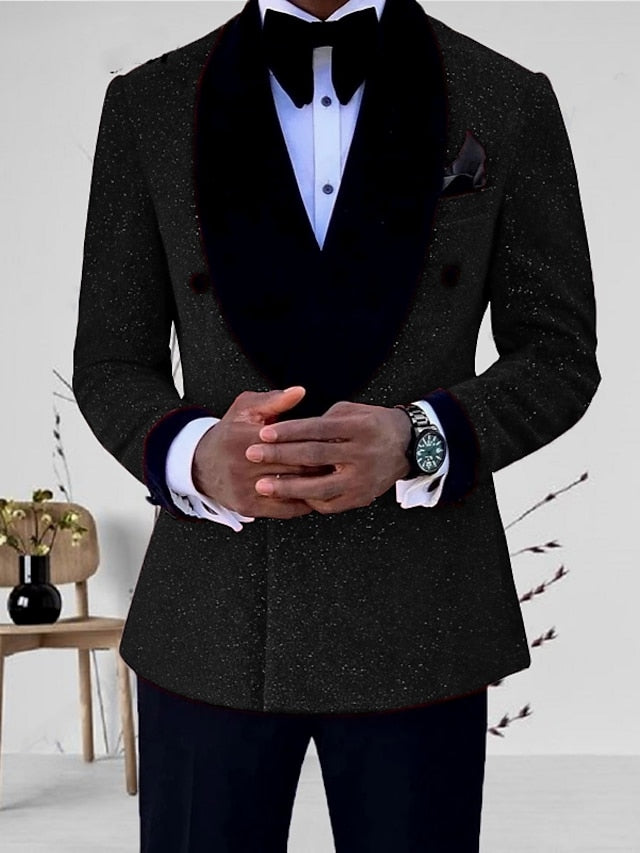 Dominic | Men's Double Breasted Shawl Lapel Blazer