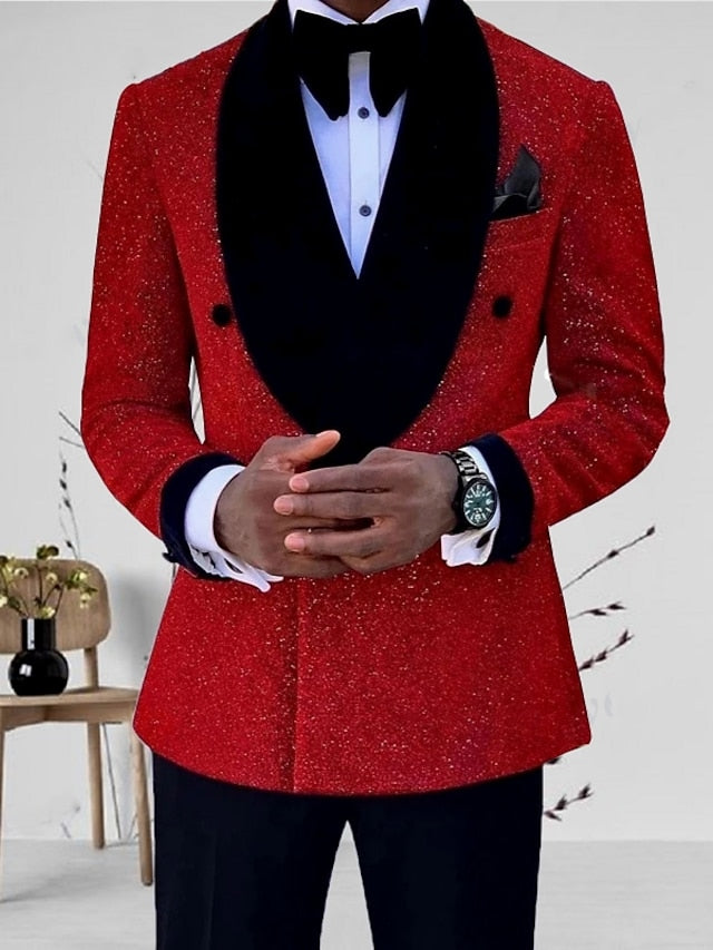 Dominic | Men's Double Breasted Shawl Lapel Blazer