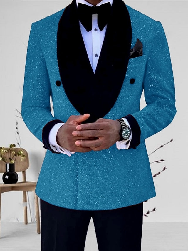 Dominic | Men's Double Breasted Shawl Lapel Blazer