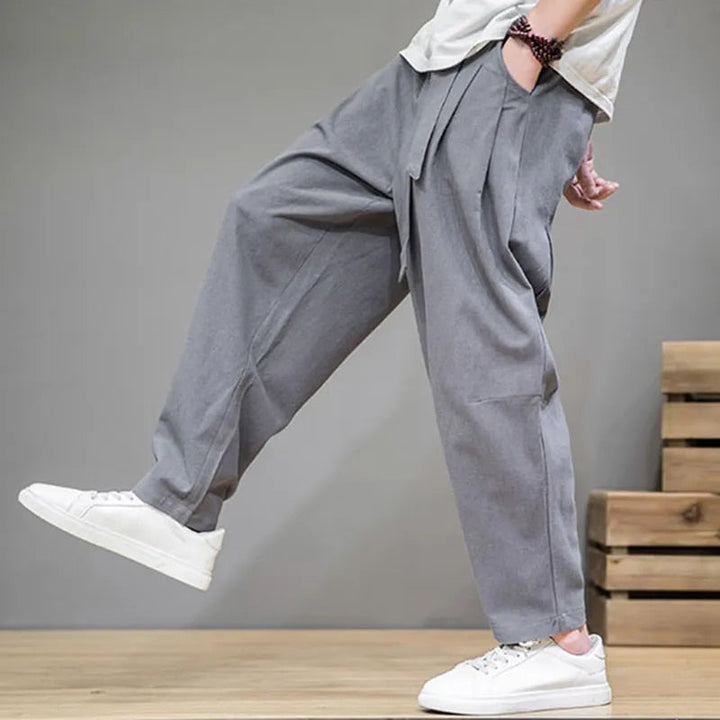 Alcott | Men’s Wide Leg Jogger Pants with Waist Tie