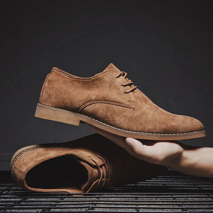 Chris | Men's Suede Dress Shoes with Lace Up