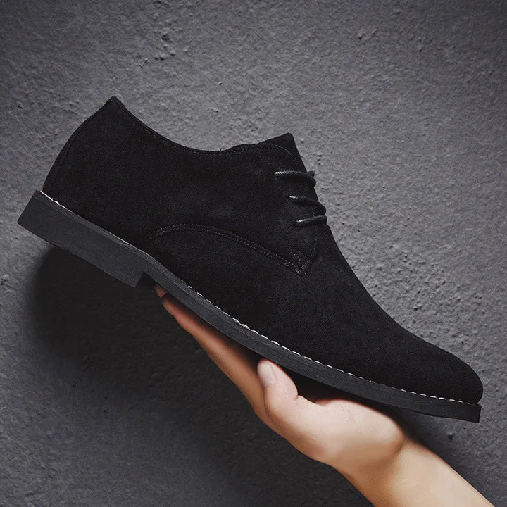 Chris | Men's Suede Dress Shoes with Lace Up
