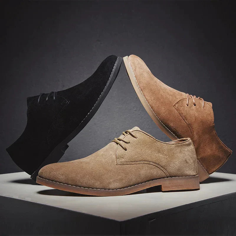 Chris | Men's Suede Dress Shoes with Lace Up