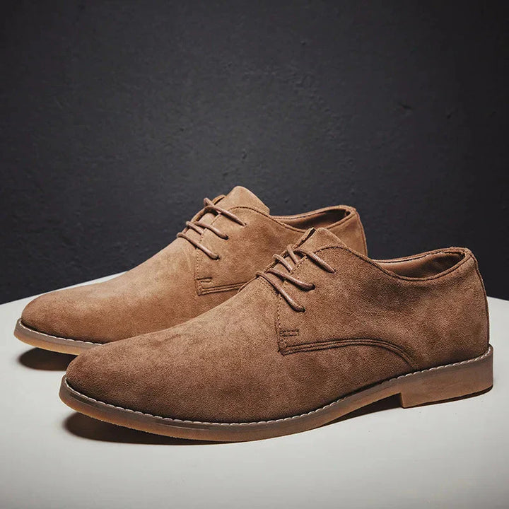 Chris | Men's Suede Dress Shoes with Lace Up