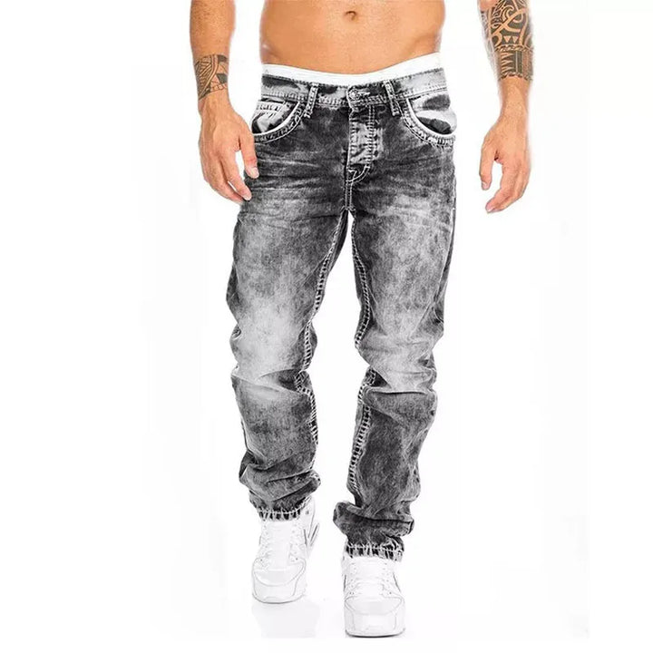 Octavio | Men’s Vintage Slim Fit Wash Denim Jeans