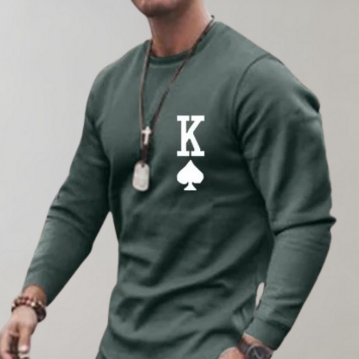 Rex | Men's Printed Tracksuit Set with King Spade Design