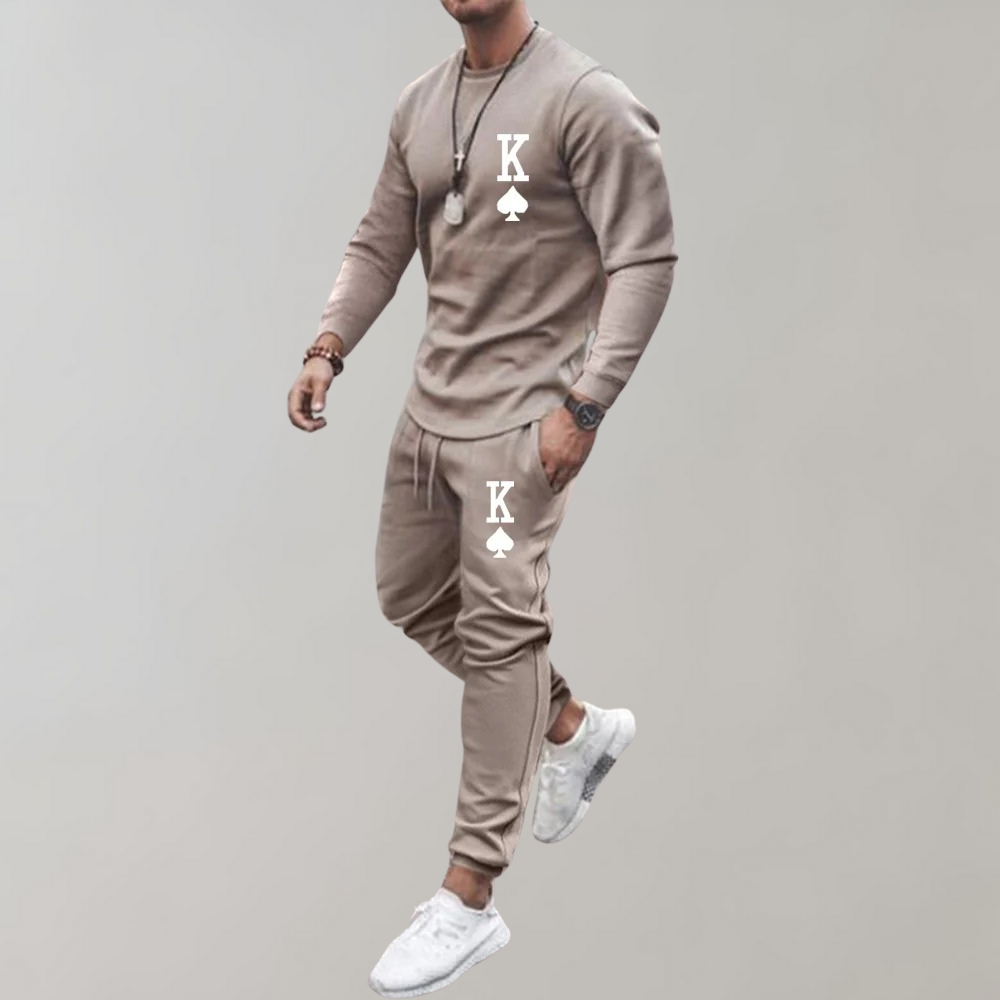 Rex | Men's Printed Tracksuit Set with King Spade Design