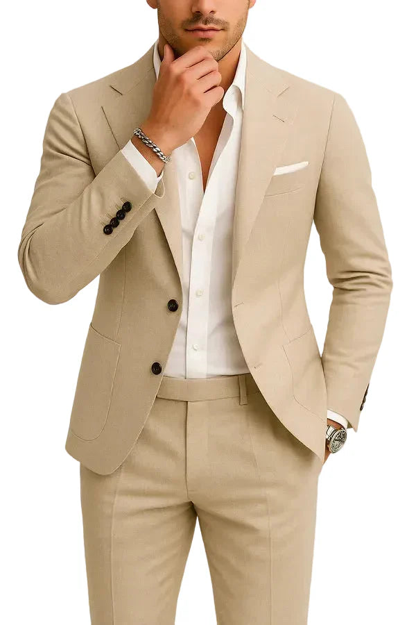 Jason | Men’s Two-Piece Tapered Fit Suit with Blazer and Trouser