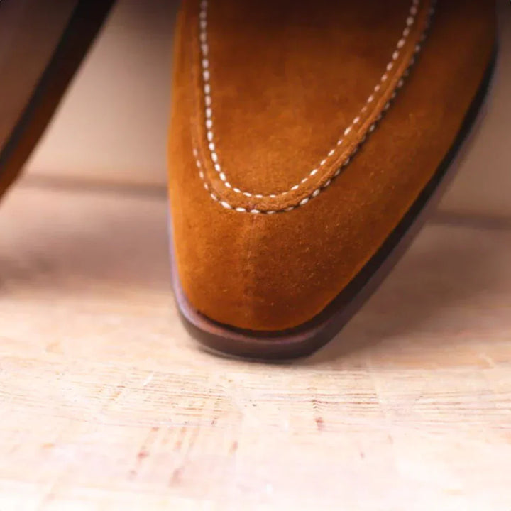 David | Men's Suede Derby Oxford Shoes with Lace Up