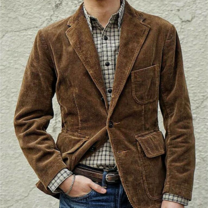 Preston | Men’s Notched Lapel Corduroy Jacket