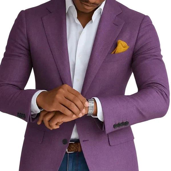 Isaac | Men's Slim Fit Tailored Blazer with Chest Pockets