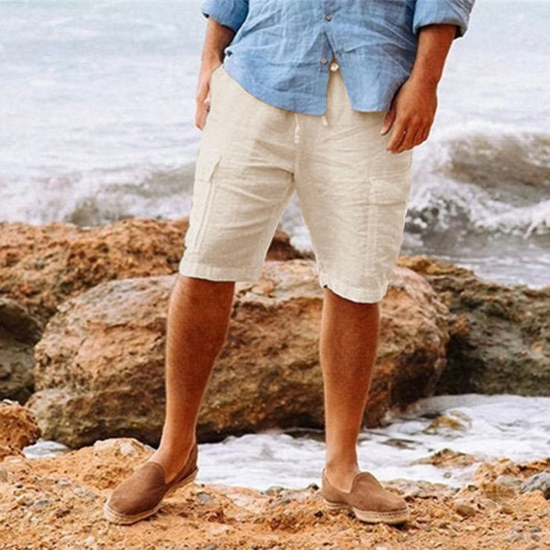 Tobias | Men’s Linen Summer Short with Drawstring