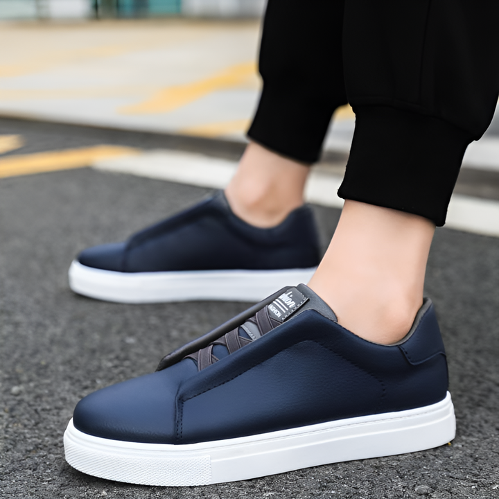 Orion | Men's Leather Sneakers with Classic Stitching