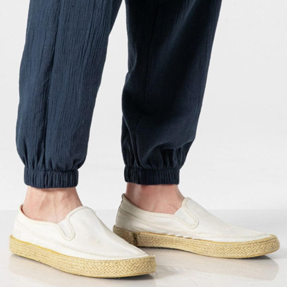Daniel | Men's Linen Jogger Pants with Drawstring