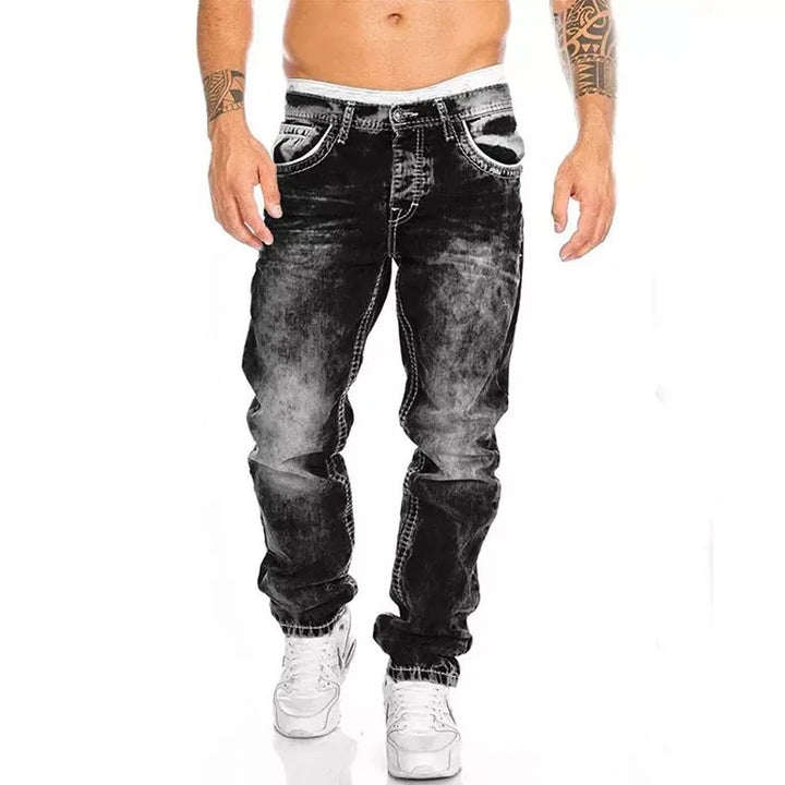 Octavio | Men’s Vintage Slim Fit Wash Denim Jeans