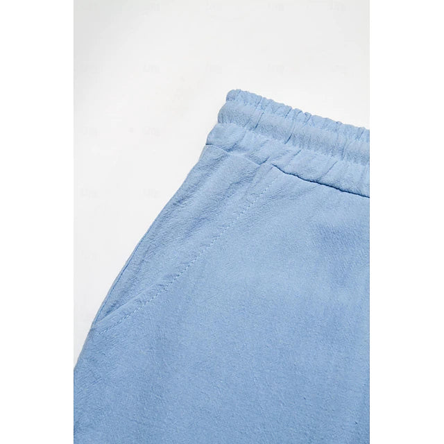 Otis | Men's Linen Cargo Shorts with Drawstring