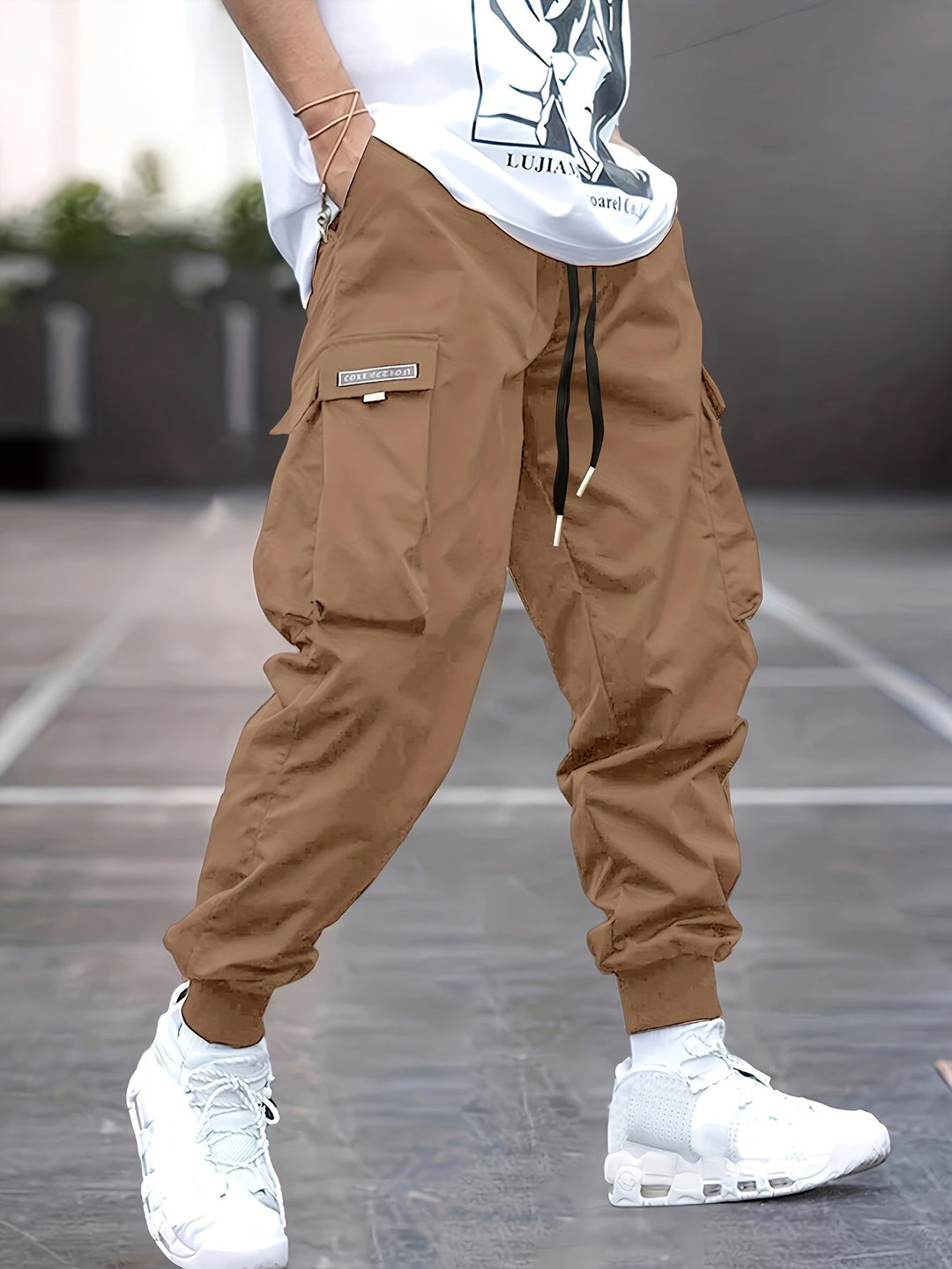 Dominic | Men’s Jogger Cargo Pants with Drawstring