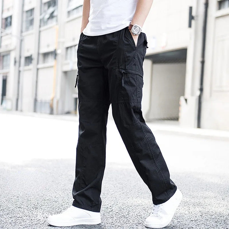 Marcus | Men's Relaxed Fit Cargo Pants with Zippers