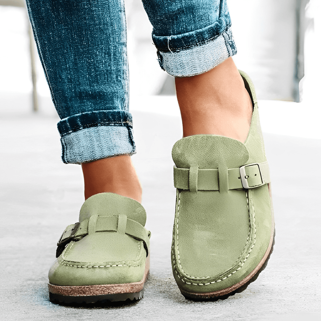 Silas | Men's Suede Loafers with Buckle Style