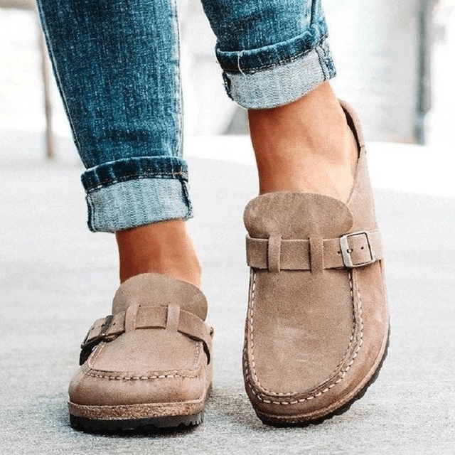 Silas | Men's Suede Loafers with Buckle Style