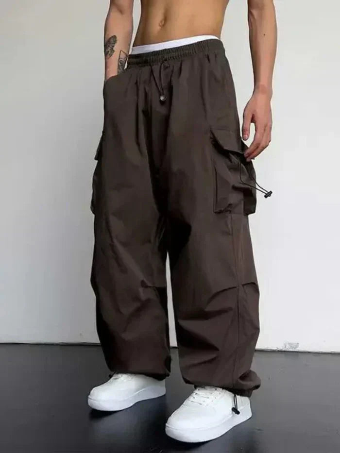 Michaelangelo | Men's Streetwear Baggy Cargo Pants with Elastic Waist