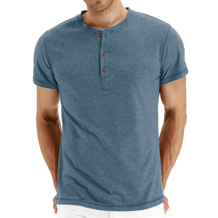 Eckhard | Men’s Crew Neck Shirt with Quarter Buttons