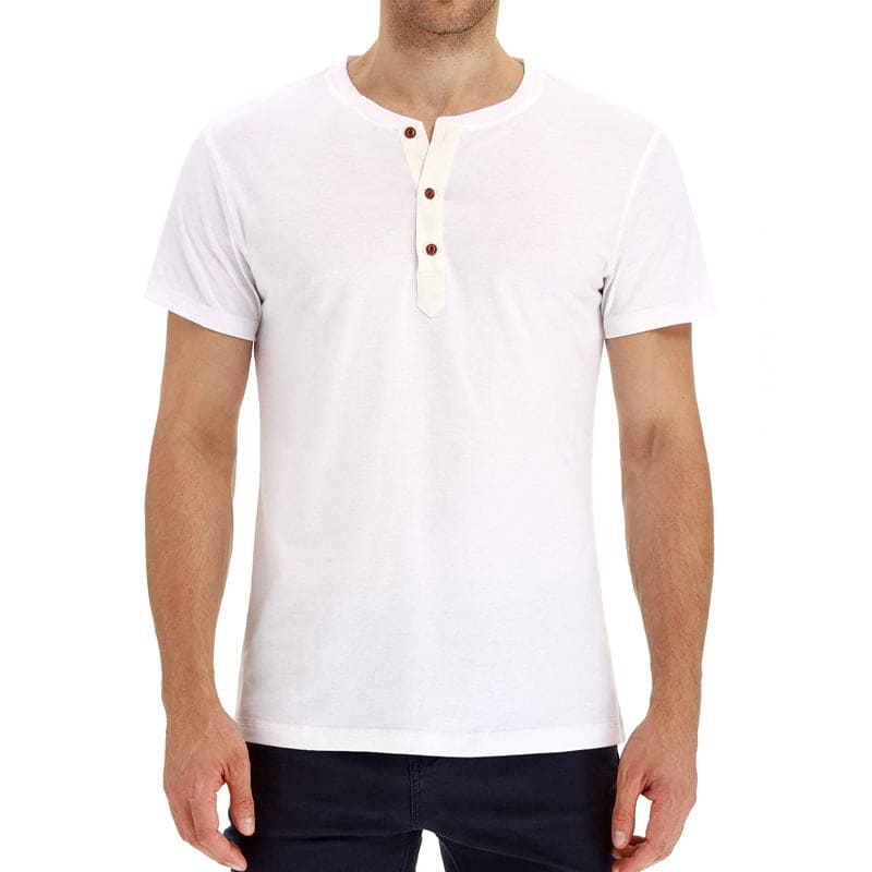 Eckhard | Men’s Crew Neck Shirt with Quarter Buttons