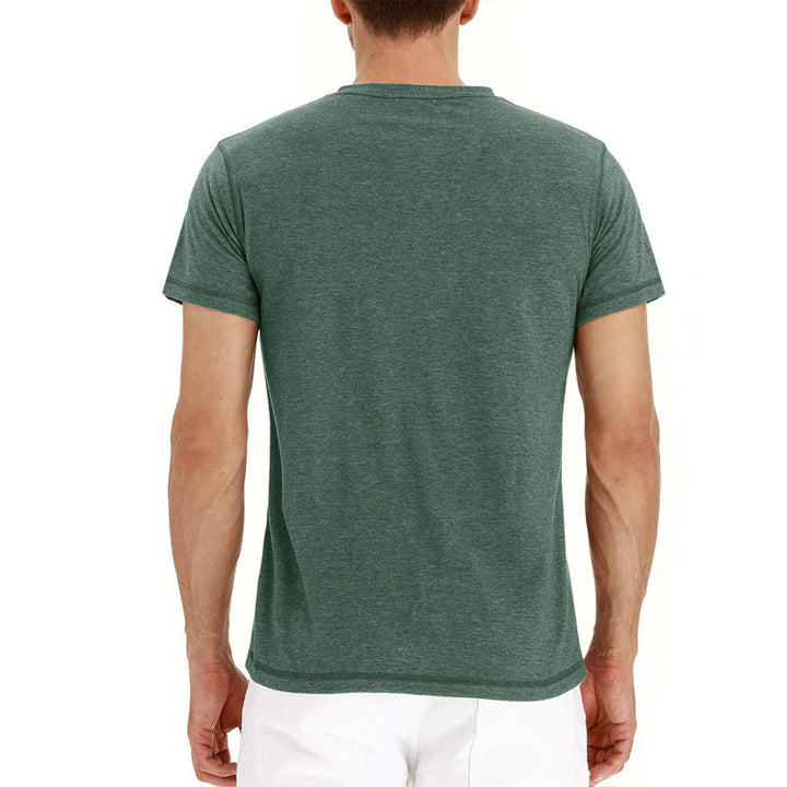 Eckhard | Men’s Crew Neck Shirt with Quarter Buttons