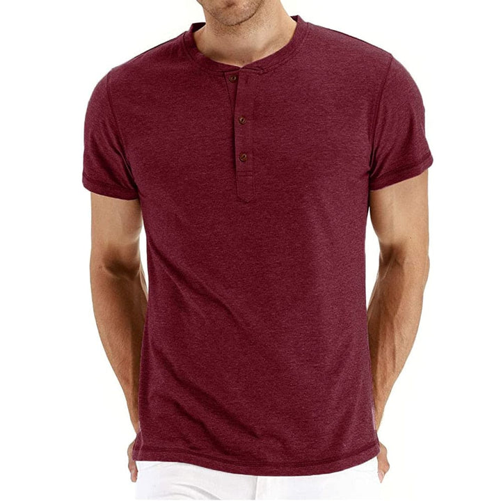 Eckhard | Men’s Crew Neck Shirt with Quarter Buttons