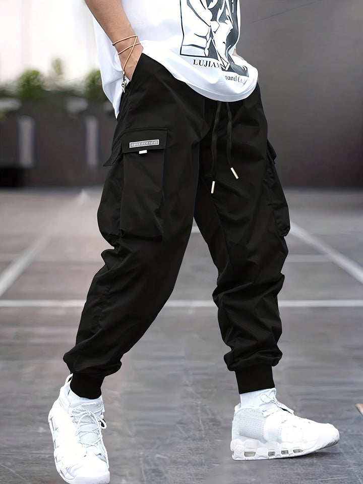 Dominic | Men’s Jogger Cargo Pants with Drawstring