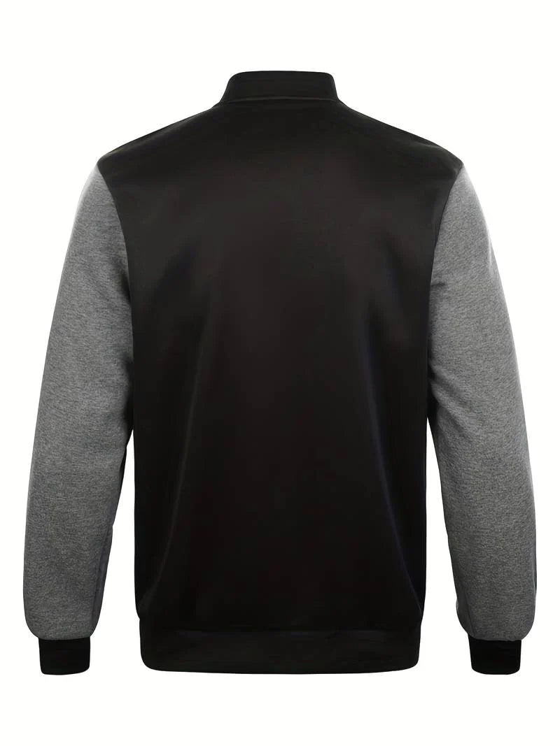 Stefan | Men’s Print Letters Bomber Jacket