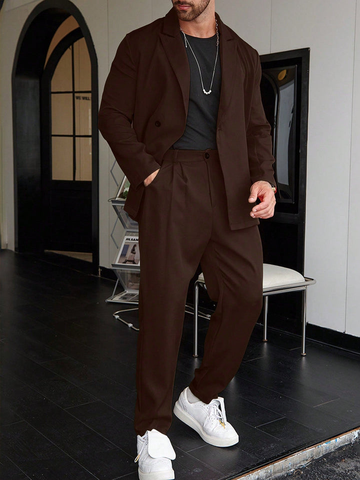 Blake | Men's Two Piece Set with Blazer and High Waisted Pants