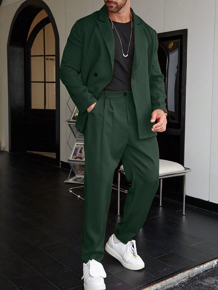 Blake | Men's Two Piece Set with Blazer and High Waisted Pants