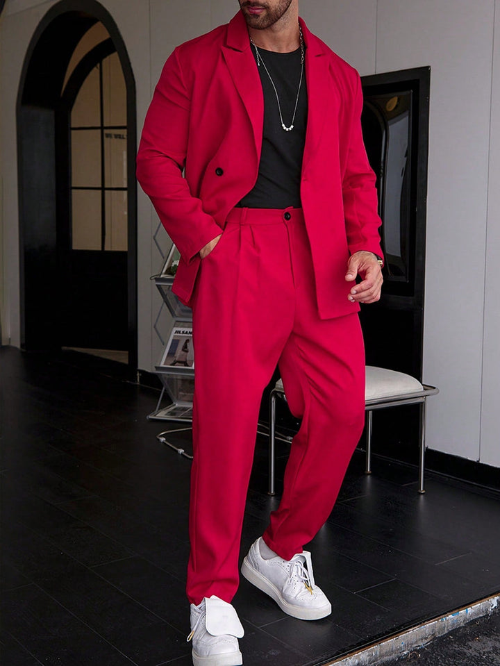 Blake | Men's Two Piece Set with Blazer and High Waisted Pants