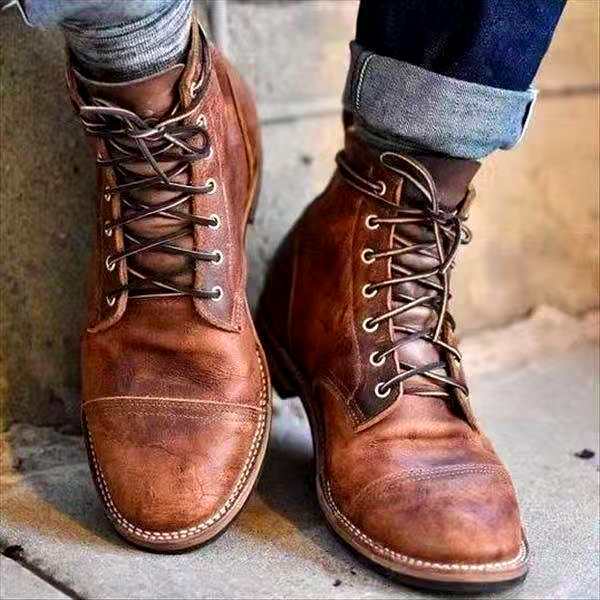 Mason | Men's Lace Up Leather Ankle Boots