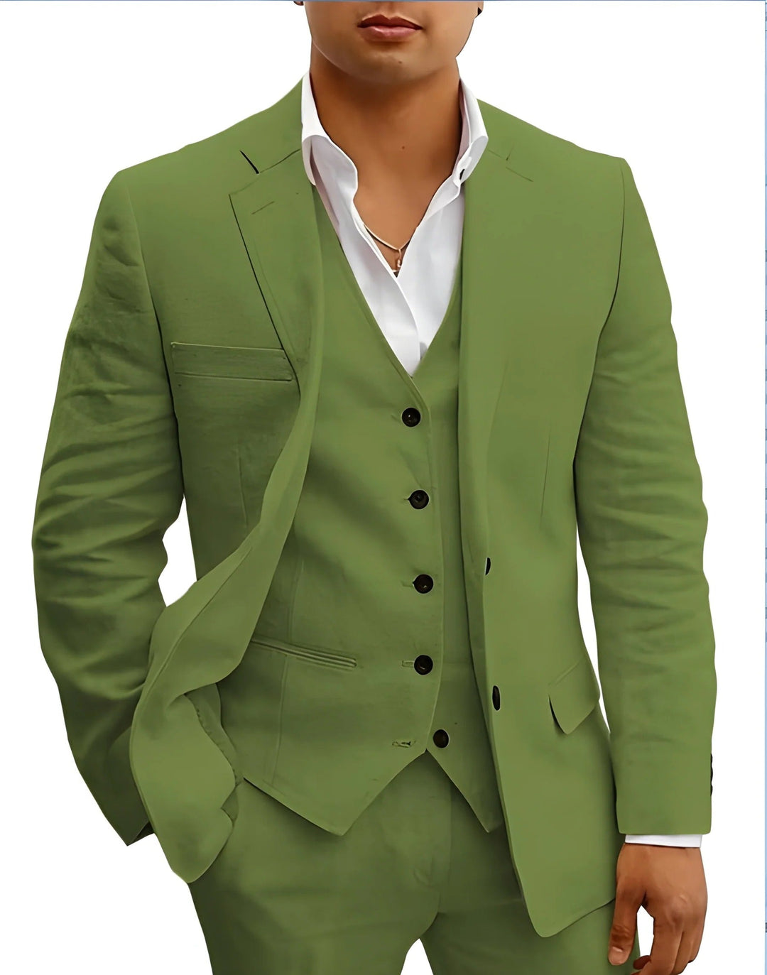 Tanner | Men's Three Piece Suit with Vest, Blazer and Trouser