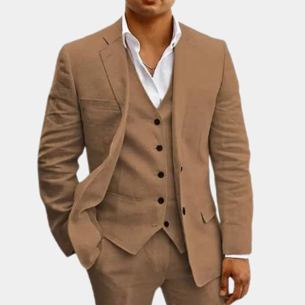 Tanner | Men's Three Piece Suit with Vest, Blazer and Trouser