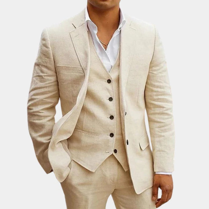 Tanner | Men's Three Piece Suit with Vest, Blazer and Trouser