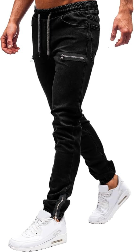 Bruno | Men's Slim Fit Denim Pants with Drawstring